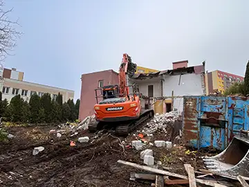 Rozbiórka domu Zambrów